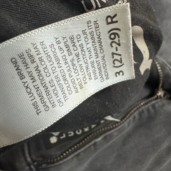 Lucky brand Women's Gray Skinny Jeans 27-29 size used - Picture 5 of 5